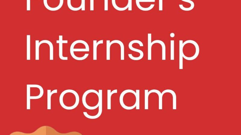 hostelbee founder's Internship Program